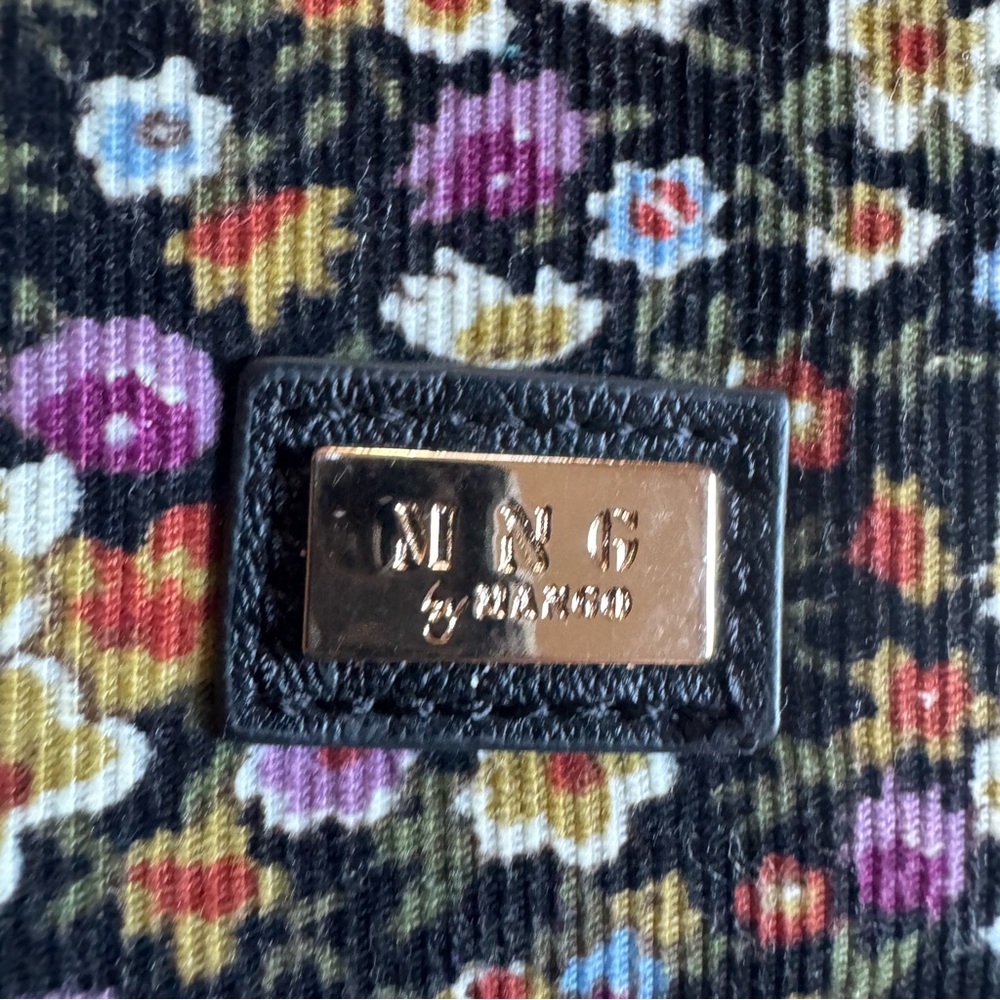 Mango MNG ditsy Daisy corduroy‎ Black Floral Crossbody Bag and Wallet purse - Picture 3 of 9